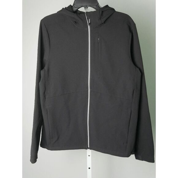 VRST Men’s Cold Weather Performance Hooded Jacket Wind & Water Resistant Black M - Picture 2 of 9